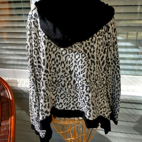 Sweater 🌅Swing Hooded zip up jacket sweater top - Picture 5 of 14